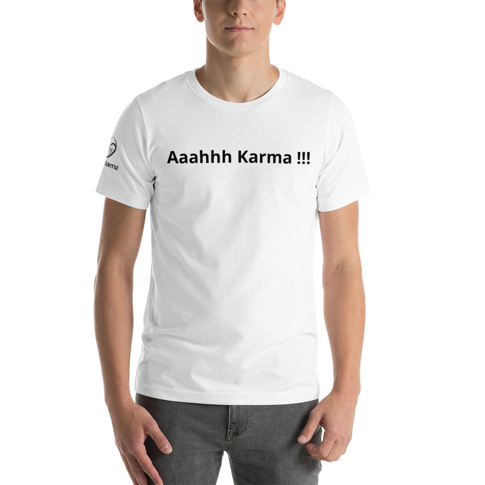 Aaahhh Karma - Short Sleeve T-Shirt (white)