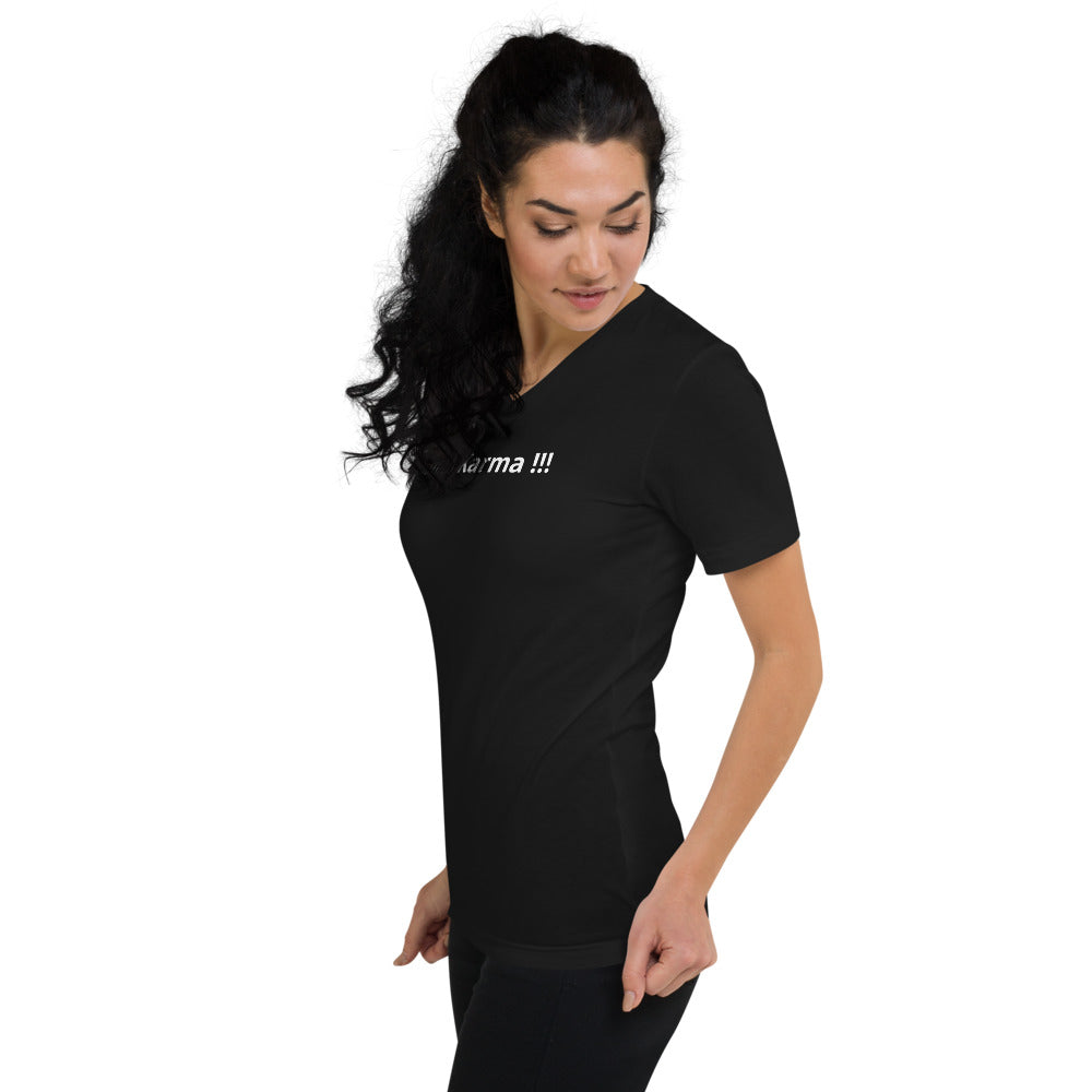Short Sleeve V-Neck T-Shirt (black)